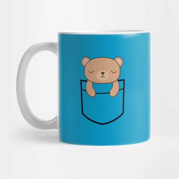 Cute Pocket Brown Bear by happinessinatee